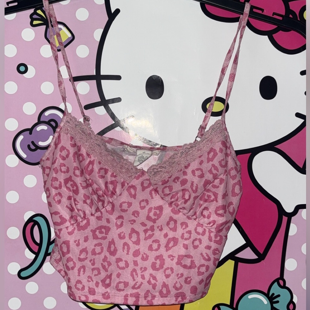 Pink Leopard Camisole